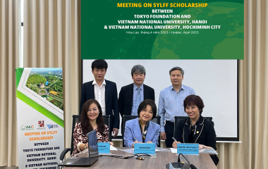 Buổi làm việc về Quỹ học bổng Sylff giữa Tokyo Foundation, Đại học Quốc gia Hà Nội và Đại học Quốc gia Thành phố Hồ Chí Minh